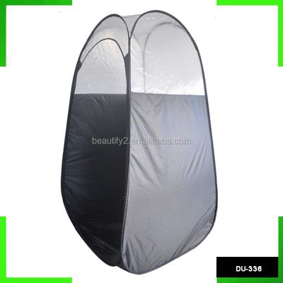 China Black Waterproof Automatic Spray Tanning Tent Spray Tent Packed In Carry Bag for sale