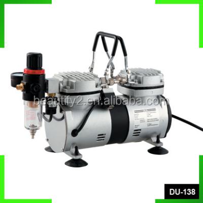 China HIKOSKY Low Noise Double Switch Oil Free Air Compressor, DU-138 Mini Air Compressor for sale