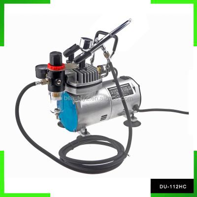 China DU-112HC hottest selling mini air compressor airbrush kit with stand DU-112HC (hottest selling mini air compressor airbrush kit with stand) for sale