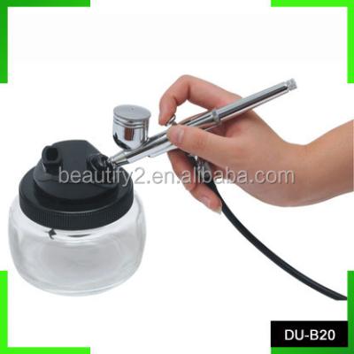 China Airbrush cleaning cheap airbrush cleaning jar from HIKOSKY, glass cleaning airbrush jar DU-B20 for sale