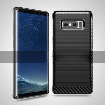 China Phone Shell With TPU Carbon Fiber Drawing luxury Business phone Back Cover Anti-knock Case for samsung galaxy S8 plus NO for sale