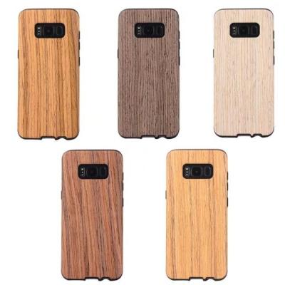 China Hot selling for samsung galaxy S8 S8plus nature wooden TPU phone case for sale