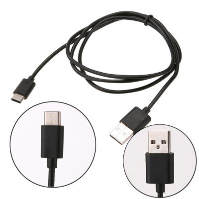 China Customized Data Cable TPE Black Color 2.1A Type C USB C Charging Cable for Huawei Xiaomi Vivo 3ft 6ft for sale