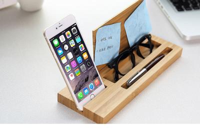 China Carbonized bamboo phone stand tablet kickstand with a Pen holder for iphoneX 7plus for samsung S7 EDGE for sale