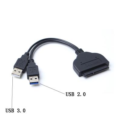 China USB2.0 USB3.0 2in1 to SATA 3 converter fit for 2.5 inch Mobile hard disk support UASP OTG functions for sale