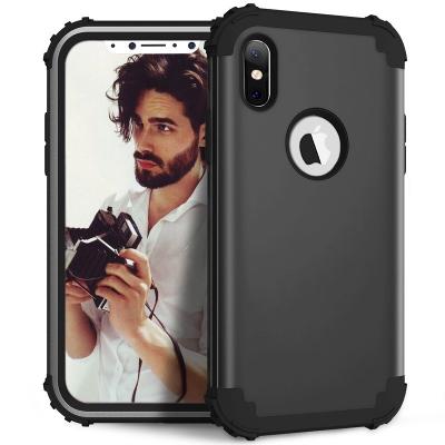 China 2018 New Air Cushion deisgn PC TPU Hybrid 3 in 1 Shockproof Armor phone case for iphone X for sale