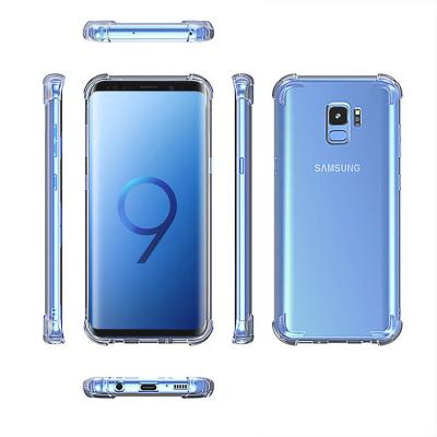 China Air Cushion Transparent Shockproof TPU Crystal Clear Cell Phone Case For Samsung Galaxy S9 for sale