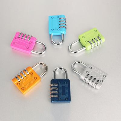 China HLM-04 Aluminum Alloy Fashion Gift Body Gym Room Code Lock Luggage Case Padlock Colorful Zinc Alloy Padlock Travel Password Padlock for sale