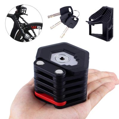 China Foldable Bike Cohesion Security Bicycle Anti-theft Lock with 3 Keys for Mountain Bike and Motorcycle for sale