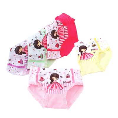 China 5pcs Cotton Briefs One Bag Girls Antibacterial Cheap Soft Underwear Factory Wholesale Children's Panties Port for sale