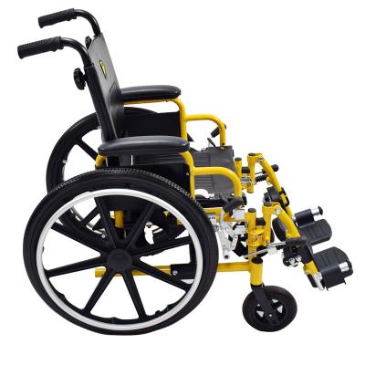 China Aluminum Alloy Easy Lift PU Upholstery Wide Wheels Wheelchair for sale