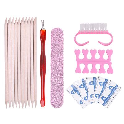 China Eco-friendly UV Brush UV Brush Glue Nail Removal Tape Nail Tool Kit Nail Glue Extender Powder Bowl Sticky Tool for sale