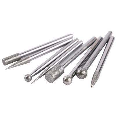 China Welding Grinding TAIWAN Besdia Diamond Mounted Points Alloy Plated 30Pcs/Set 3.0 Mm Shank Grinding Heads For Weld Grinding for sale