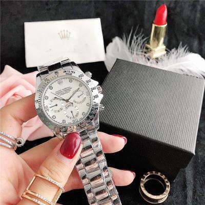 China Hot Sale Fashion Women Men Day/Date Watch Stainless Steel Luxury Wrist Watch Famous Brand Ladies Couples Fashion Watches Gifts for sale