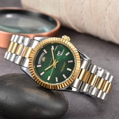 China Famous Fashion Style Brand Ladies Day/Date Watch Women Men Wrist Watch Classic High Quality Stainless Steel Luxury Watches Gifts for sale