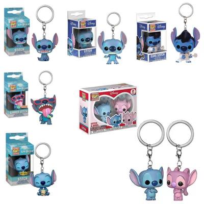 China Lilo Action Model Toys Anime Manga Comics Pocket Pop Key Chain Stitch Figure for sale