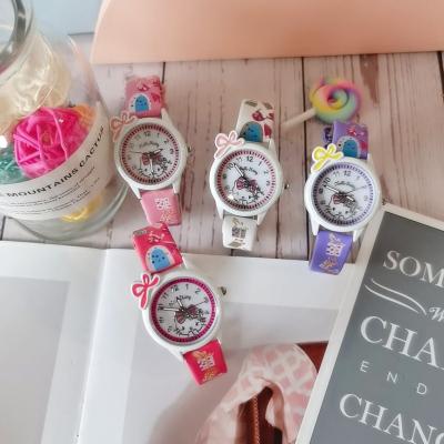 China New Children's Cartoon Hello Kitty Girl Quartz Watch Factory Direct Sales Cute Children's Watch for sale