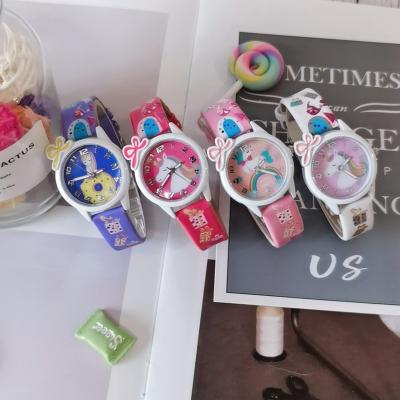 China Cute new children's cartoon children's girl unicorn quartz watch factory direct sales children's watch for sale