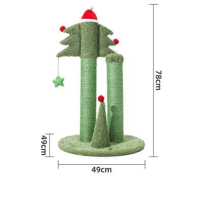 China Viable New Design Toy Sisal Rope Funny Cactus Shaped Cat Scratching Toy Cat Tree for sale