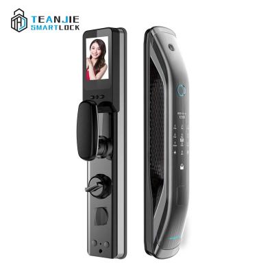 China Aluminum Alloy Smart Biometric Fingerprint Electronic Door Lock With Smart Fingerprint Lock With Camera for sale