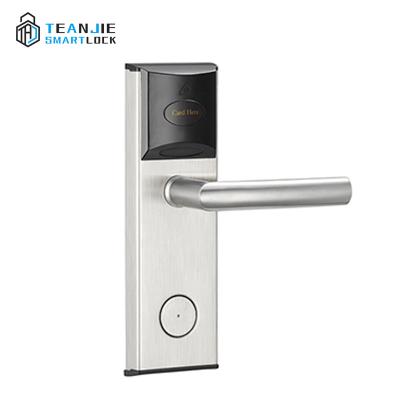 China Stainless Steel Euro Mortise RFID Hotel Security Card Key Door Lock for sale