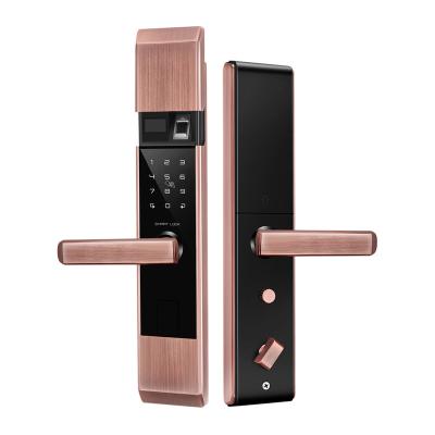 China Zinc Alloy Digital High Password Handle Security Electronic Fingerprint Smart Door Lock For Home for sale