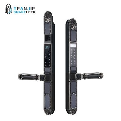 China Double Fingerprint/Waterproof Lock/Sun Protection Outdoor Waterproof Zinc Alloy Villa Door Lock Double Fingerprint Yard Door Lock for sale