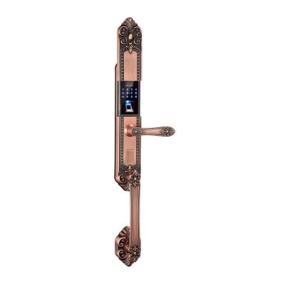 China Zinc Alloy Classic Style Digital Fingerprint Entry Biometric Keyless Smart Door Lock for sale