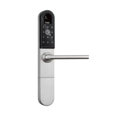 China 304 Stainless Steel Keyless Scanner Door Lock Wireless Fingerprint Reader with App for sale