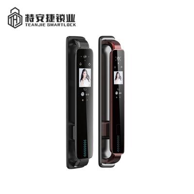 China 2021 New Design Aluminum Alloy Smart Door Lock Face Recognition Security Full Automatic Fingerprint Lock Password Lock for sale