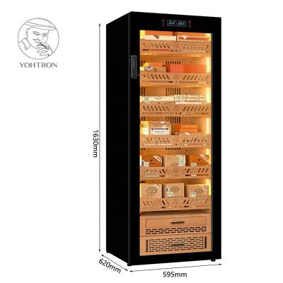 China Hotel YOHTRON 2023 most popular personal cigar humidor with America embroca compressor for sale