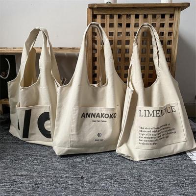 China Durable Promotional Cotton Tote Bag High Quality Reusable Beach Bag Canvas Custom Custom Printed Logo Bag for sale