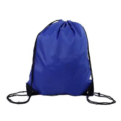 China Durable Hot Selling Custom Drawstring Pouch Bags Small Reusable Eco Friendly Blue Organic Cotton Drawstring Tote for sale