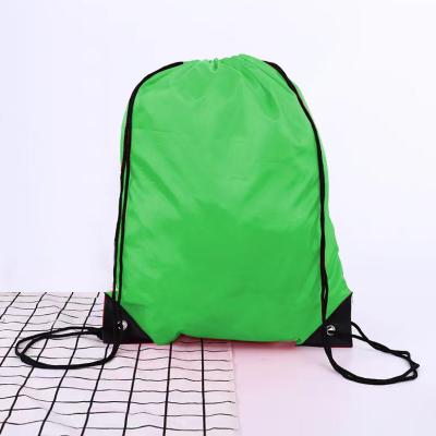 China Factory Custom Promotional Cotton Polyester Shopping Bag Durable Original String Suction Drawstring Bag for sale