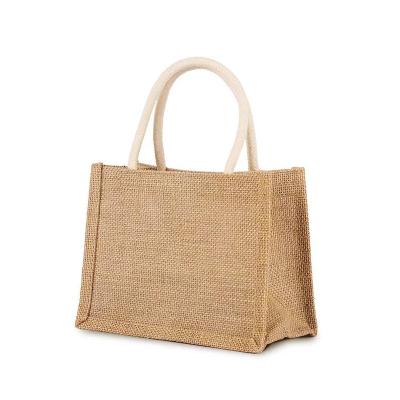 China Durable Customized Packaging Hessian Grocery Gift Jute Bag Wholesale Cheap Eco Friendly Wedding Wrapping for sale