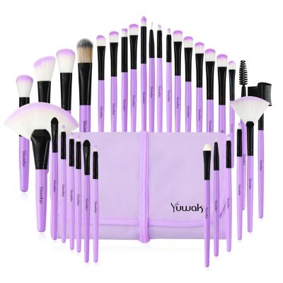 China Angular Blush Wholesale 32pcs Makeup Set Brush Base Blush Makeup Brush Powder Eyeshadow Eyebrow Brush Private Label for sale