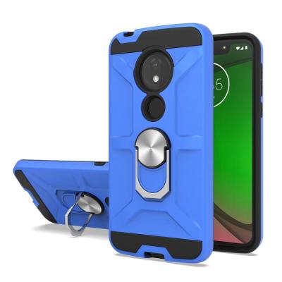 China 2 in 1 High Quality Phone Case 360 ​​Degree Rotate Cell Mobile Phone Case Back Cover For Moto E6 plus G6 PLAY G7 supra for sale