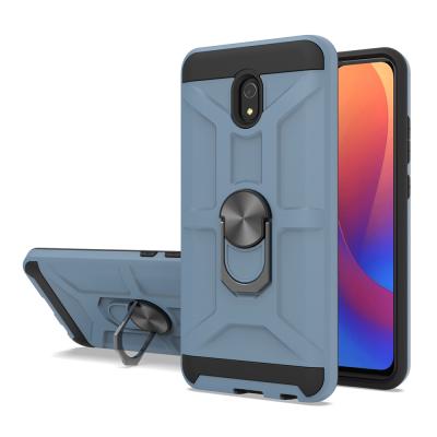 China Two-in-One Combo Fundas De Celular Shock proof 360 Ring Holder Phone Cover For Xiaomi for Redmi note 8 8A pro for sale