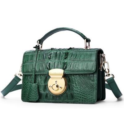 China Fashion Lady Shoulder Bag Crocodile High End Exotic Leather Luxury Handbag for sale