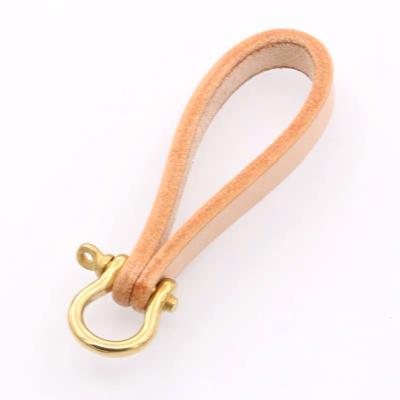 China Handmade Ring Leather Rope Car Keychain Holder Key Promotion Gifts Car Key Chain with Cowhide Clasp Hook Accessories for sale