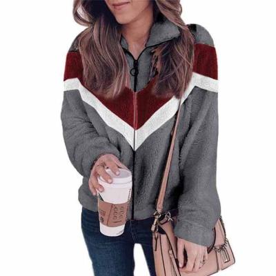 China 2021 Autumn And Winter New Women Anti-wrinkle Plush Sweaters Zipper Cardigan Hit Color Fox Artificial Fur Coats Tops for sale