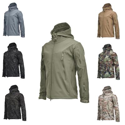 China Outdoor Waterproof Men's Motorcycle Zipper Jackets Army Camouflage Military Hunting Waterproof Jacket For Men 2021 for sale