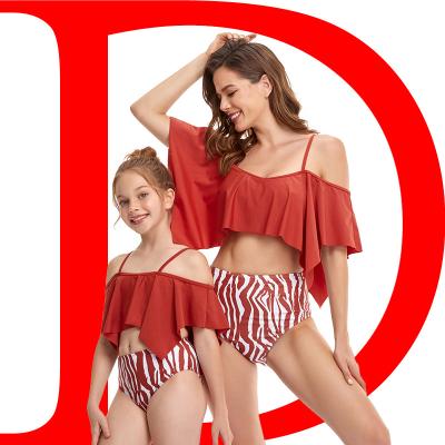 China mommy and me QUICK DRY swimwear woman swimwear bikinis kids swimwear swimwear for girls for sale