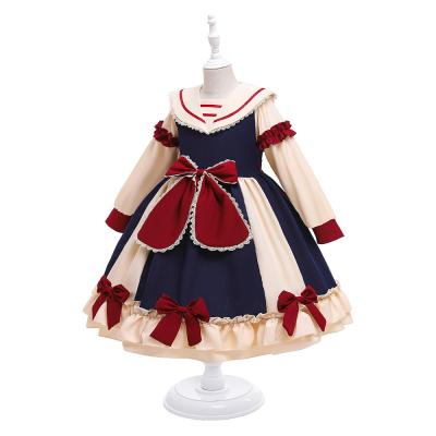 China 2022 Children Girls Lolita Women Fancy Flower Party Dress Elegant Sweet Design Viable Princess Cosplay Costume Dress For Kids for sale