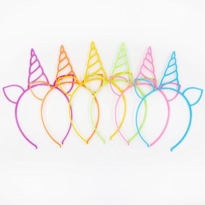 China Material Friendly Material Decorations Wholesale Unicorn Headbands For Girls Birthday Party Decor Manufectueres for sale