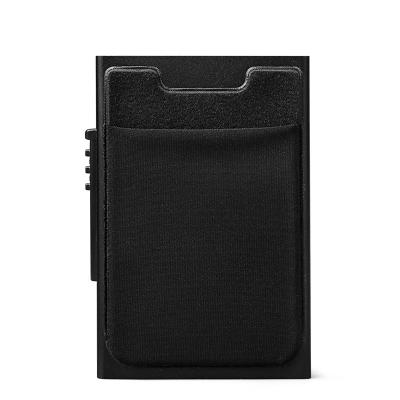 China Modern RFID Automatic Card Case Credit Card Noise Aluminum Alloy Anti-theft Card Holder for sale