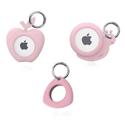 China Fashional 2021 Protective Case With Key Chain Compatible With Apple AirTags Silicone Tracker Skin Holder Cover Compatible for sale