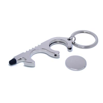 China Zinc Alloy Simple Car Key Shape Opener Bottle Key Chains Key Chain Metal Car Key Chains For Men And Women for sale