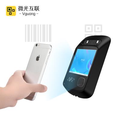 China Motion Detection Vguang VF102 Face Recognition Scan Code Swipe Card All In One QR Code Reader Voice Prompt 5000 Faces Inventory QR Code Scanner for sale