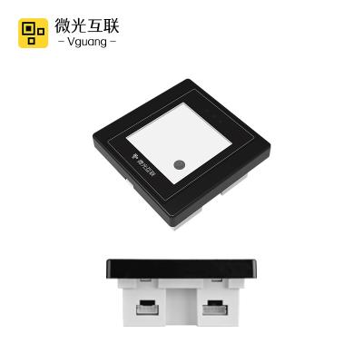 China PC+Tempered Vguang MX Series Glass Qr Code Scanner In One QR Code Module Multiple Feedback Can Add NFC Module Swipe Card+scan code each 0mm-100mm for sale